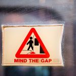 Vintage Mind the Gap Sign