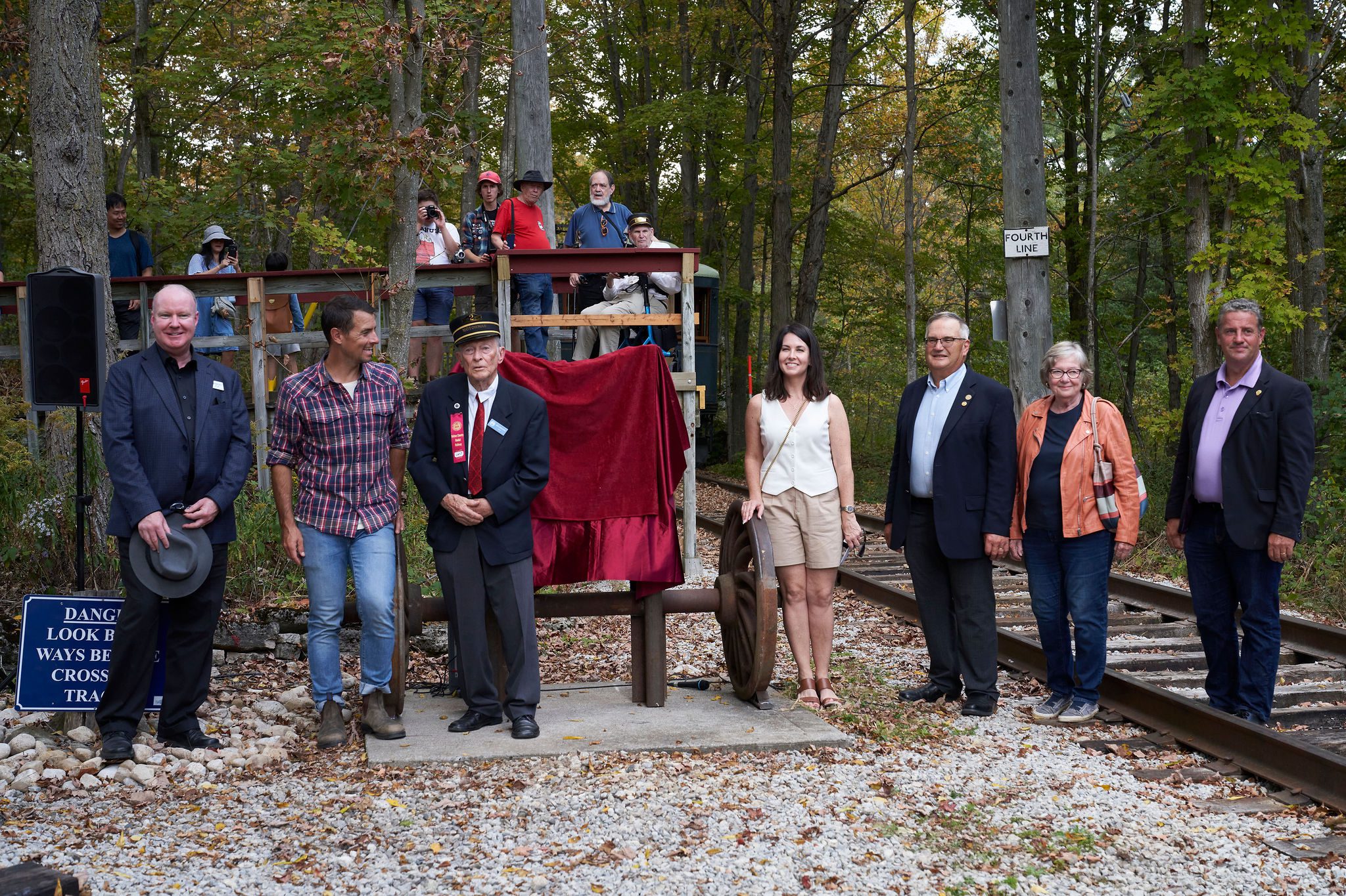 70th anniversary first spike plaque unveiled